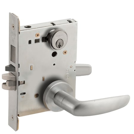 Entrance Mortise Lock With Deadbolt, 07A Design,  Satin Stainless Steel